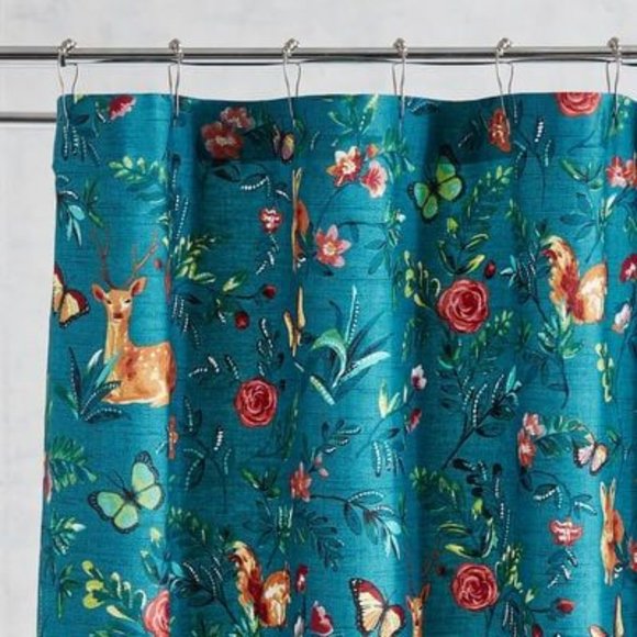 ISO Pier 1 Woodland Critters shower curtain - Picture 1 of 1